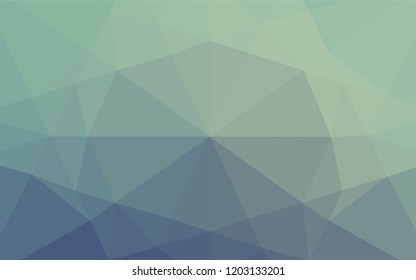 Light Blue, Green vector hexagon mosaic template. Brand new colored illustration in blurry style with gradient. The template can be used as a background for cell phones.