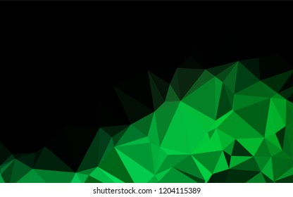 Light Blue, Green vector hexagon mosaic cover. A completely new color illustration in a vague style. The textured pattern can be used for background.