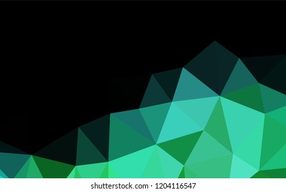 Light Blue, Green vector hexagon mosaic cover. A completely new color illustration in a vague style. The template can be used as a background for cell phones.