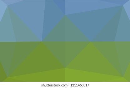 Light Blue, Green vector hexagon mosaic texture. A sample with polygonal shapes. The polygonal design can be used for your web site.
