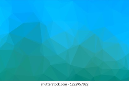 Light Blue, Green vector hexagon mosaic texture. Shining colored illustration in a Brand new style. A completely new design for your business.