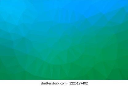 Light Blue, Green vector hexagon mosaic texture. An elegant bright illustration with gradient. The completely new template can be used for your brand book.