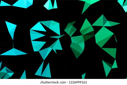Light Blue, Green vector hexagon mosaic texture. Colorful illustration in abstract style with gradient. A completely new template for your business design.