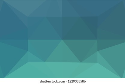 Light Blue, Green vector hexagon mosaic template. Colorful illustration in abstract style with gradient. A completely new template for your business design.