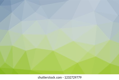 Light Blue, Green vector hexagon mosaic texture. A sample with polygonal shapes. Brand new style for your business design.