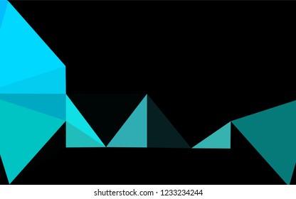 Light Blue, Green vector hexagon mosaic cover. A sample with polygonal shapes. Brand new design for your business.