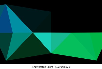 Light Blue, Green vector hexagon mosaic texture. Colorful illustration in abstract style with gradient. A completely new template for your business design.