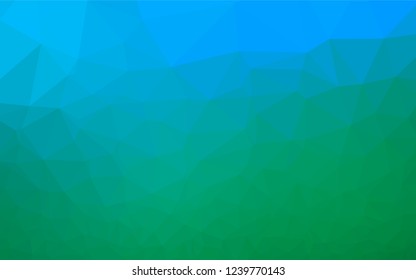 Light Blue, Green vector hexagon mosaic texture. Shining colored illustration in a Brand new style. A new texture for your design.