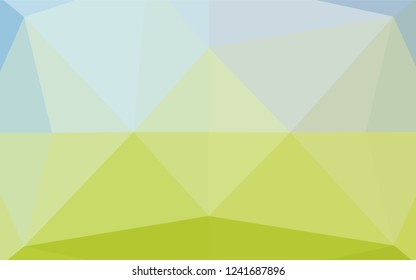 Light Blue, Green vector hexagon mosaic texture. A vague abstract illustration with gradient. A completely new template for your business design.