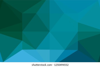 Light Blue, Green vector hexagon mosaic texture. Colorful illustration in abstract style with gradient. The elegant pattern can be used as part of a brand book.