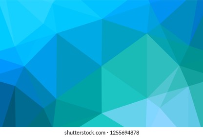 Light Blue, Green vector hexagon mosaic texture. Colorful abstract illustration with gradient. A completely new template for your business design.