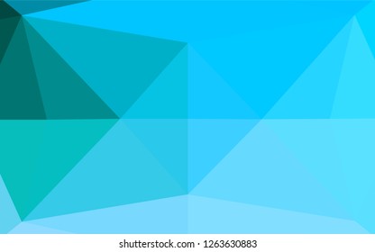 Light Blue, Green vector hexagon mosaic texture. Creative geometric illustration in Origami style with gradient. The elegant pattern can be used as part of a brand book.