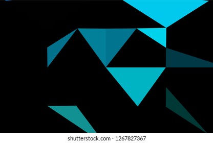 Light Blue, Green vector hexagon mosaic cover. A sample with polygonal shapes. A completely new template for your business design.