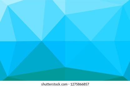 Light Blue, Green vector hexagon mosaic texture. An elegant bright illustration with gradient. The completely new template can be used for your brand book.