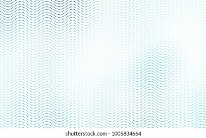 Light Blue, Green vector illustration which consist of circles. Dotted gradient design for your business. Creative geometric background in halftone style with colored spots.