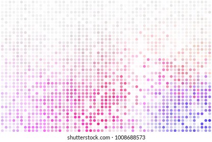 Light Blue, Green vector illustration which consist of circles. Dotted gradient design for your business. Creative geometric background in halftone style with colored spots.