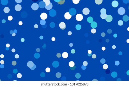 Light Blue, Green vector illustration which consist of circles. Dotted gradient design for your business. Creative geometric background in halftone style with colored spots.