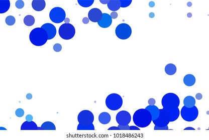 Light Blue, Green vector illustration which consist of circles. Dotted gradient design for your business. Creative geometric background in halftone style with colored spots.