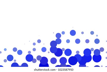 Light Blue, Green vector illustration which consist of circles. Dotted gradient design for your business. Creative geometric background in halftone style with colored spots.