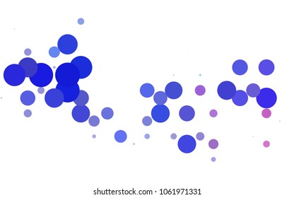 Light Blue, Green vector illustration which consist of circles. Dotted gradient design for your business. Creative geometric background in halftone style with colored spots.