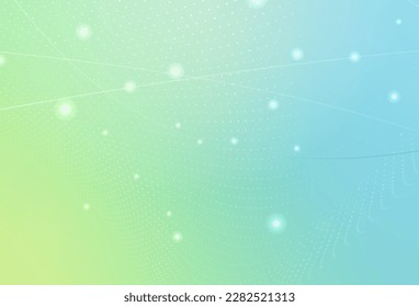 Light Blue, Green vector Illustration with set of shining colorful abstract circles. Beautiful colored illustration with blurred circles in nature style. Base for booklets, leaflets