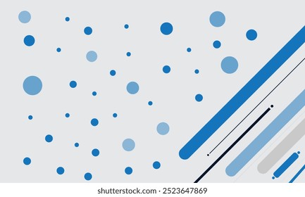 Light Blue, Green vector illustration which consist of circles and line. Dotted gradient design for your business. Creative geometric background in halftone style with