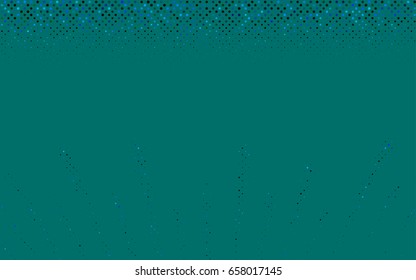 Light Blue, Green vector illustration which consist of circles. Dotted gradient design for your business. Creative geometric background in halftone style with colored spots.