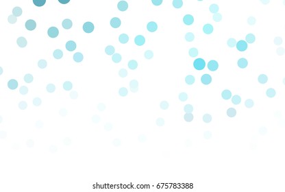 Light Blue, Green vector illustration which consist of circles. Dotted gradient design for your business. Creative geometric background in halftone style with colored spots.