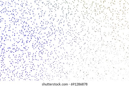Light Blue, Green vector illustration which consist of circles. Dotted gradient design for your business. Creative geometric background in halftone style with colored spots.
