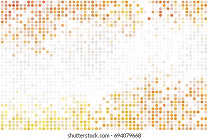 Light Blue, Green vector illustration which consist of circles. Dotted gradient design for your business. Creative geometric background in halftone style with colored spots.