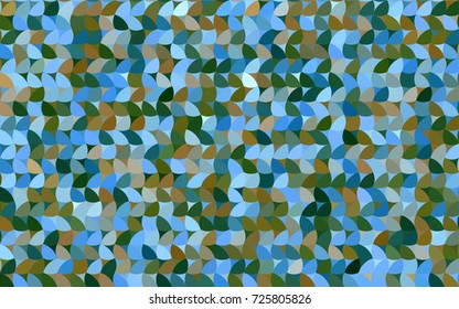 Light Blue, Green vector illustration which consist of circles. Dotted gradient design for your business. Creative geometric background in halftone style with colored spots.