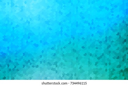 Light Blue, Green vector illustration which consist of circles. Dotted gradient design for your business. Creative geometric background in halftone style with colored spots.