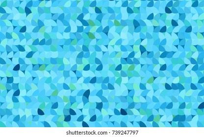 Light Blue, Green vector illustration which consist of circles. Dotted gradient design for your business. Creative geometric background in halftone style with colored spots.