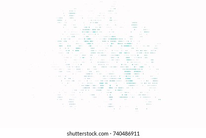 Light Blue, Green vector illustration which consist of circles. Dotted gradient design for your business. Creative geometric background in halftone style with colored spots.