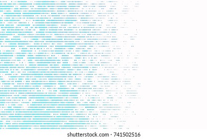 Light Blue, Green vector illustration which consist of circles. Dotted gradient design for your business. Creative geometric background in halftone style with colored spots.