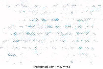 Light Blue, Green vector illustration which consist of circles. Dotted gradient design for your business. Creative geometric background in halftone style with colored spots.