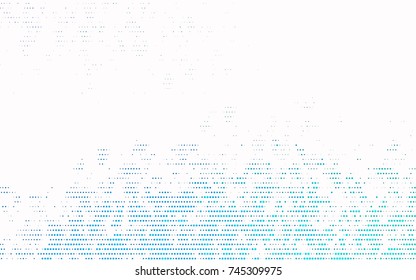 Light Blue, Green vector illustration which consist of circles. Dotted gradient design for your business. Creative geometric background in halftone style with colored spots.