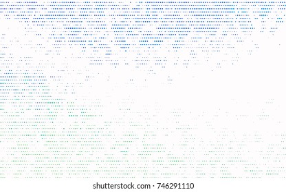 Light Blue, Green vector illustration which consist of circles. Dotted gradient design for your business. Creative geometric background in halftone style with colored spots.