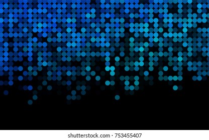 Light Blue, Green vector illustration which consist of circles. Dotted gradient design for your business. Creative geometric background in halftone style with colored spots.