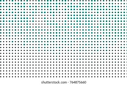 Light Blue, Green vector illustration which consist of circles. Dotted gradient design for your business. Creative geometric background in halftone style with colored spots.
