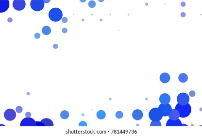 Light Blue, Green vector illustration which consist of circles. Dotted gradient design for your business. Creative geometric background in halftone style with colored spots.