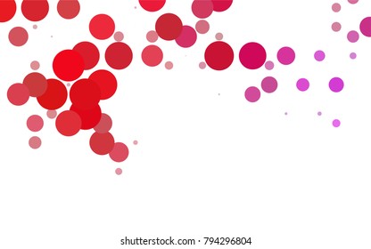 Light Blue, Green vector illustration which consist of circles. Dotted gradient design for your business. Creative geometric background in halftone style with colored spots.