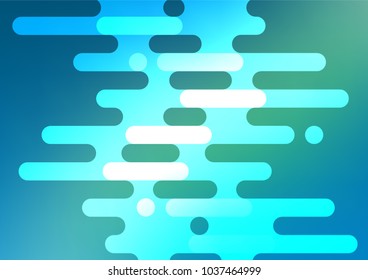 Light Blue, Green vector indian curved texture. A vague abstract illustration with doodles in Indian style. Hand painted design for web, leaflet, textile.