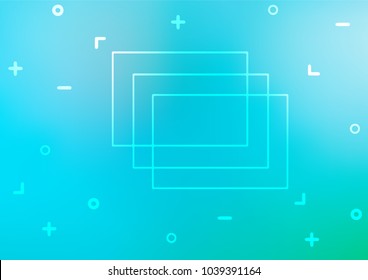 Light Blue, Green vector indian curved texture. Modern geometrical abstract illustration with doodles. A new texture for your design.