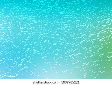 Light Blue, Green vector indian curved background. Shining colored illustration with doodles in Zen tangle style. Brand-new design for your business.
