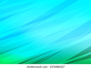 Light Blue, Green vector indian curved template. Doodles on blurred abstract background with gradient. The textured pattern can be used for website.