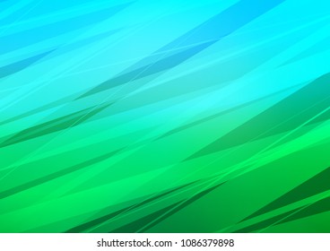 Light Blue, Green vector indian curved pattern. A vague abstract illustration with doodles in Indian style. The elegant pattern can be used as a part of a brand book.