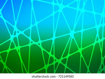 Light Blue, Green vector indian curved background. Modern geometrical abstract illustration with doodles. A completely new template for your business design.