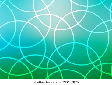 Light Blue, Green vector indian curved background. Sketchy hand drawn doodles on blurred background. A completely new design for your business.