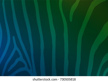 Light Blue, Green vector indian curved pattern. Ethnic elegant natural pattern with gradient. The completely new template can be used for your brand book.